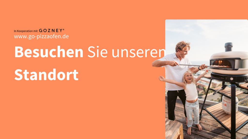 Einladung zum Besuch des go-pizzaofen.de Standorts – erleben Sie Gozney Pizzaöfen live vor Ort und entdecken Sie Qualität und Beratung aus erster Hand.