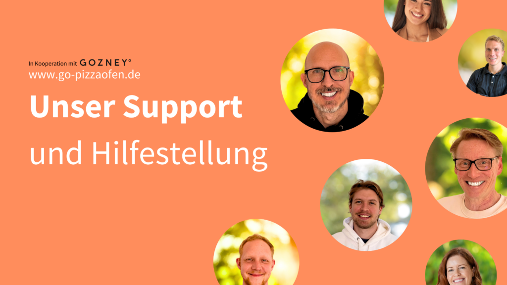 Das Support-Team von go-pizzaofen.de – persönliche Beratung, kompetente Hilfestellung und zuverlässiger Kundenservice rund um Gozney Pizzaöfen.