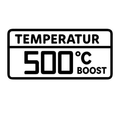 Icon der Gozney Dome XL Temperaturanzeige mit 500 Grad Celsius Boost