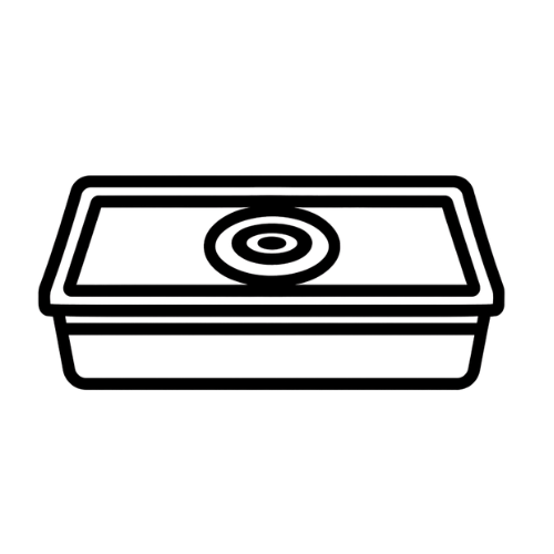 Teigschale mit Deckel als Icon