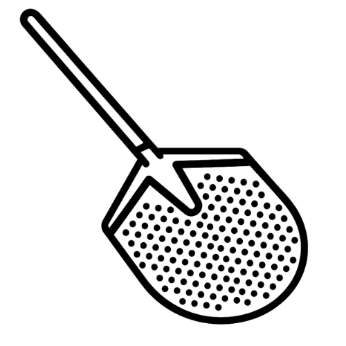 Icon eines perforierten Pizzaschiebers