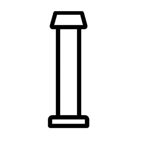 Icon eines Standfußes als Symbol für den Gozney Dome Pizzaofen