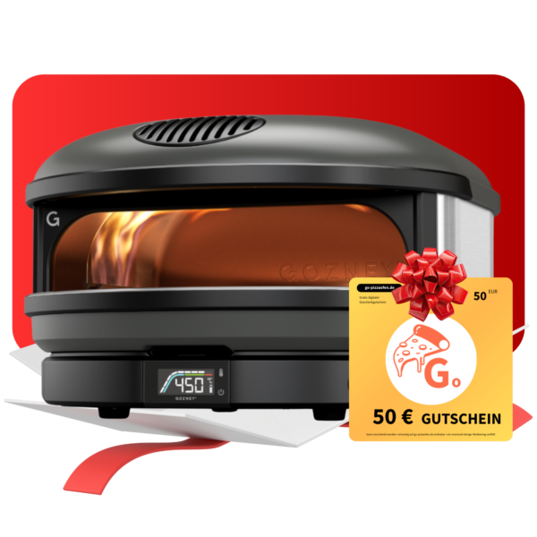 Gozney Arc XL Schwarz Seitenansicht mit 50 € Gutschein gratis – Angebot bei go-pizzaofen.de