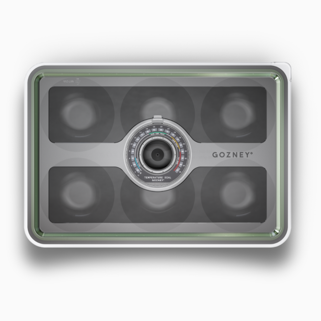 Gozney Teigschale zur Teiggärung von Pizzateig in Draufsicht