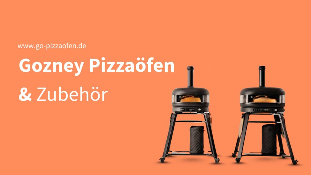 Gozney Pizzaöfen und Zubehör bei go-pizzaofen.de, zwei Gozney Dome auf orangefarbenem Hintergrund